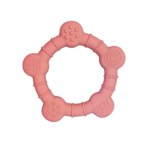 massaggia gengive rosa tondo Massaggiagengive in silicone rosa