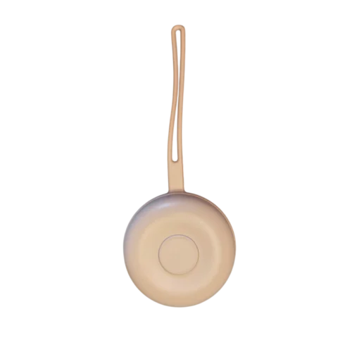 portaciuccio beige fronte Portaciuccio in silicone resistente beige