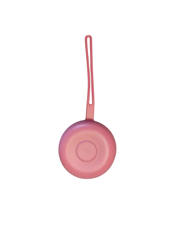 Portaciuccio in silicone resistente rosa
