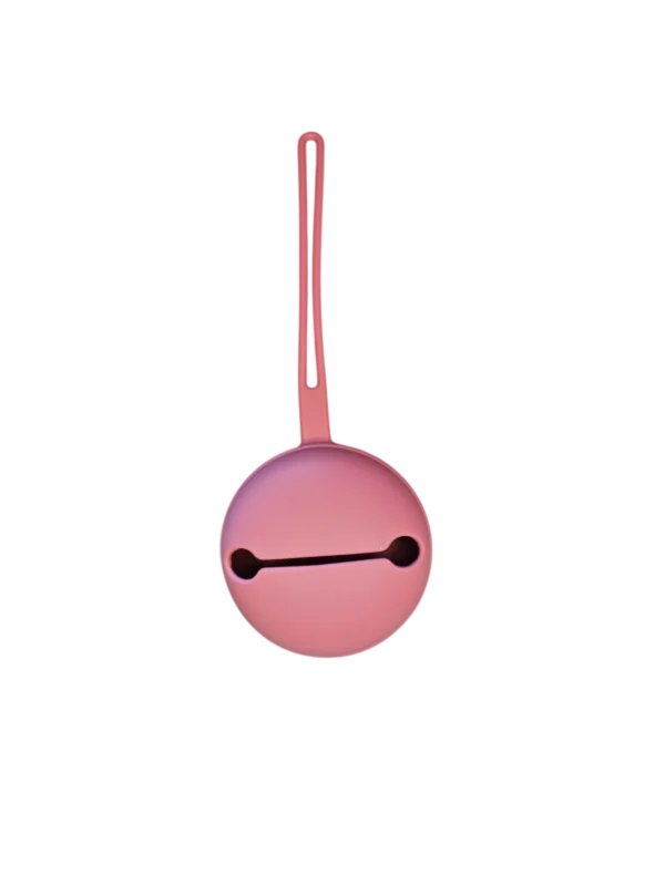 Portaciuccio in silicone resistente rosa